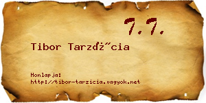 Tibor Tarzícia névjegykártya